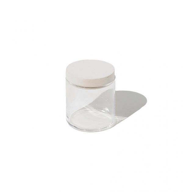 Food container glass white 2