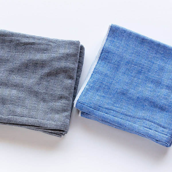 Japoniškas vonios rankšluostis  mėlynos spalvos