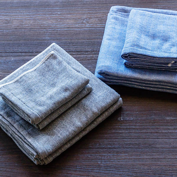 Japoniškas rankų rankšluostis mėlynos spalvos
