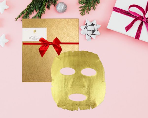kalėdinė dovana auksinė veido kaukė