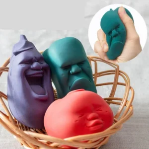 Streso valdymo kamuoliukas „Apvalus veidas” (Baklažanas) alternate image