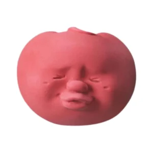 Streso valdymo kamuoliukas "Apvalus veidas" (Pomidoras)