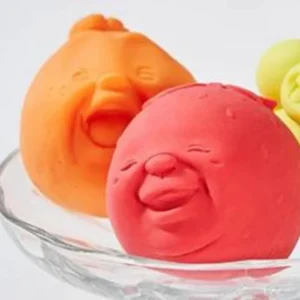 Streso valdymo kamuoliukas „Apvalus veidas” (Braškė) alternate image