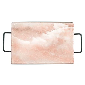 Himalajų druskos padėklas su laikikliu